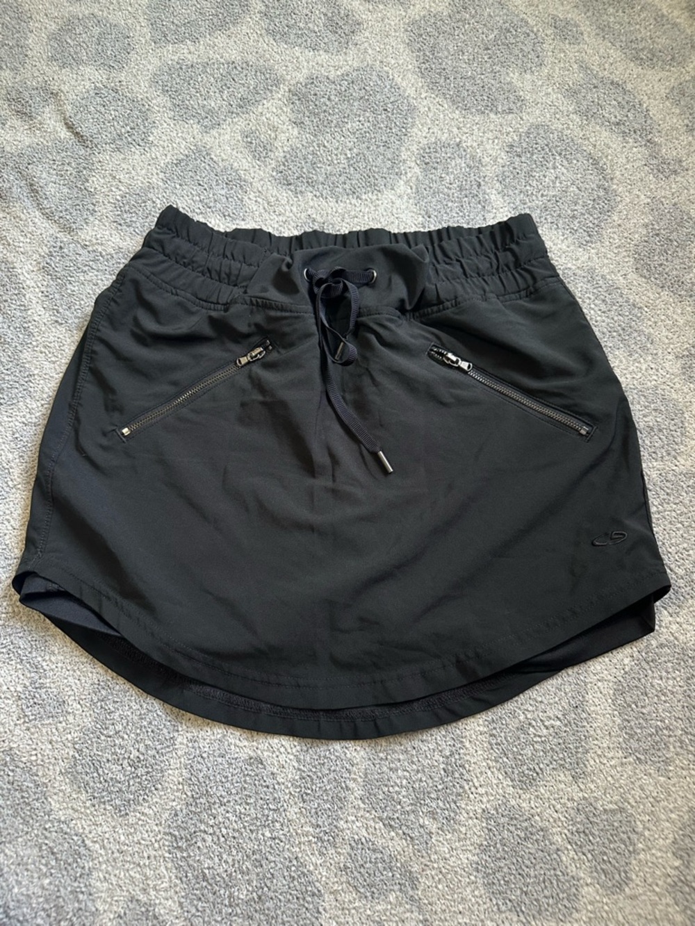 Champion Black Athletic Skort with Zipper Pockets